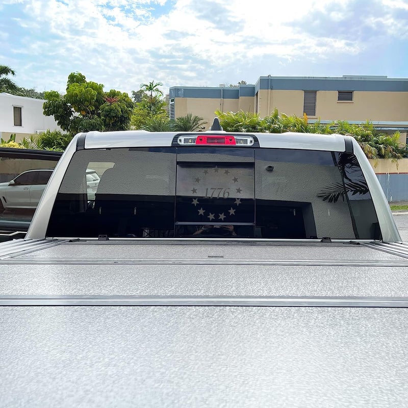 xinghe 1776 July 4th Independence Day USA Rear Middle Window American Truck Decal - Matte Black Vinyl - Image 2